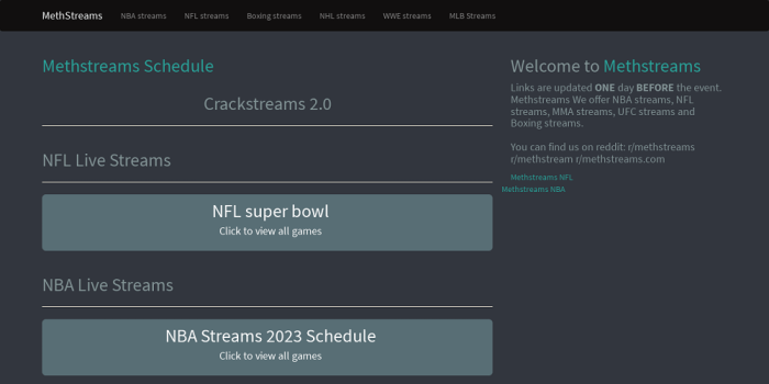 Explore the Best Alternatives to Methstreams for NFL Streams