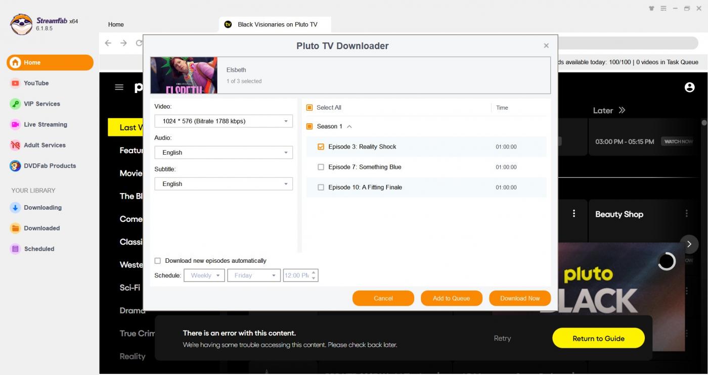 How to Download Pluto TV Shows with a Video Downloader?
