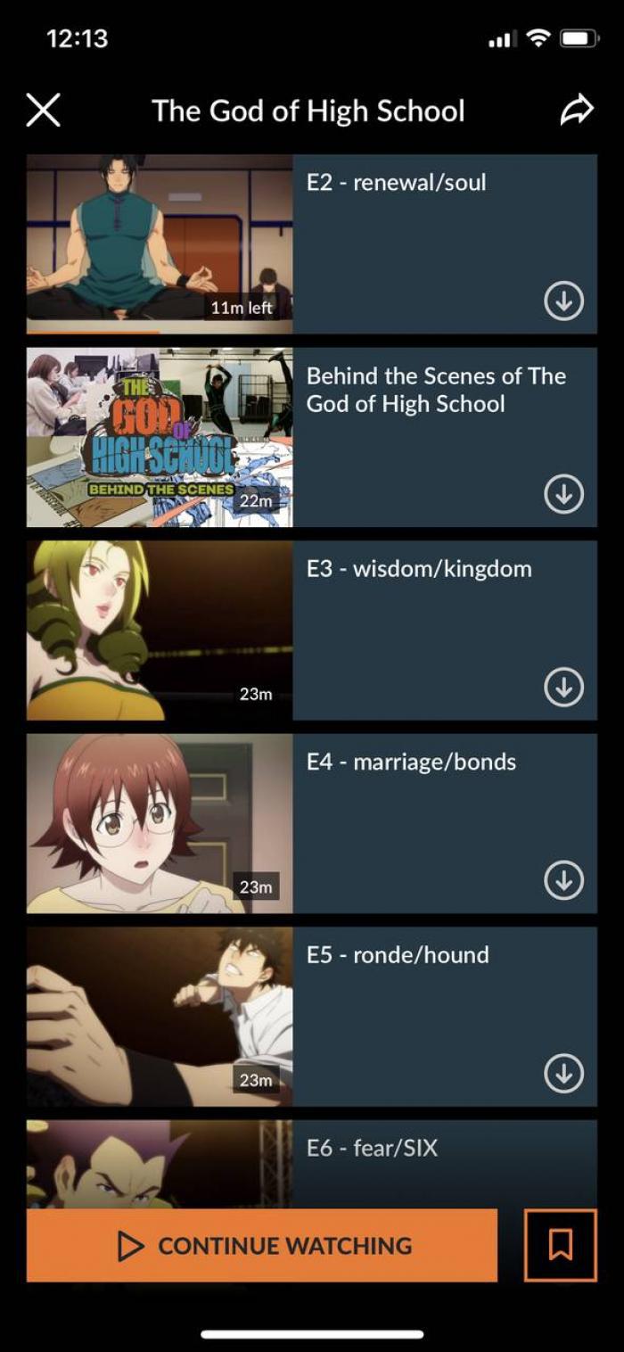 how to download shows on crunchyroll